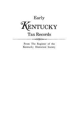 Early Kentucky tax records : from The register of the Kentucky Historical Society cover image