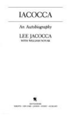 Iacocca : an autobiography cover image