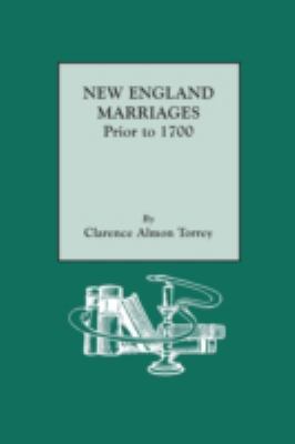 New England marriages prior to 1700 cover image