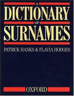 A dictionary of surnames cover image