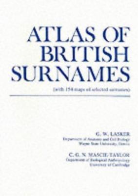Atlas of British surnames : with 154 maps of selected surnames cover image