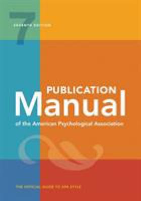 Publication manual of the American Psychological Association cover image
