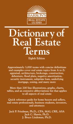 Dictionary of real estate terms cover image