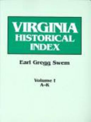 Virginia historical index : in two volumes cover image