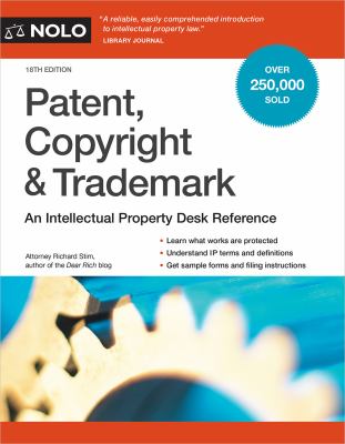 Patent, copyright & trademark cover image