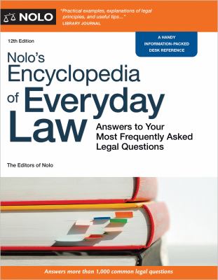 Nolo's encyclopedia of everyday law cover image