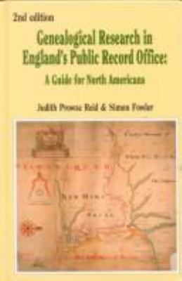 Genealogical research in England's Public Record Office : a guide for North Americans cover image