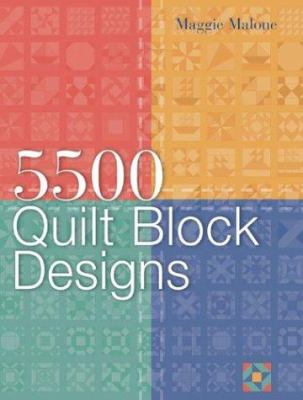 5,500 quilt block designs cover image