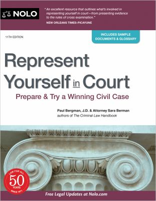Represent yourself in court cover image