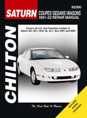 Chilton's Saturn coupes/sedans/wagons, 1991-2002 repair manual cover image