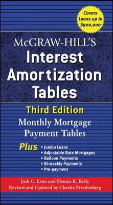 McGraw-Hill's interest amortization tables cover image