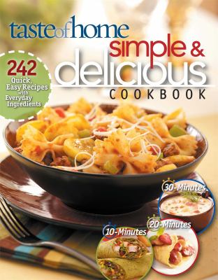Taste of home simple and delicious cookbook cover image