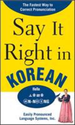 Say it right in Korean cover image