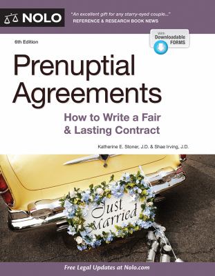 Prenuptial agreements : how to write a fair and lasting contract cover image