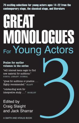 Great monologues for young actors. Vol. III cover image