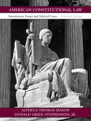 American constitutional law : introductory essays and selected cases cover image