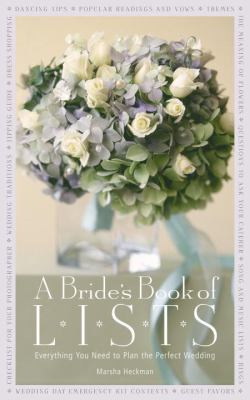 A bride's book of lists : everything you need to plan the perfect wedding cover image