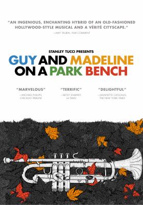 Guy and Madeline on a park bench cover image