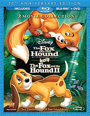 Fox and the hound [Blu-ray + DVD combo] and the fox and the hound II cover image