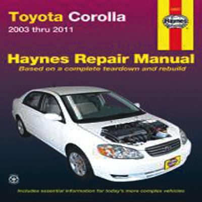 Toyota Corolla automotive repair manual cover image