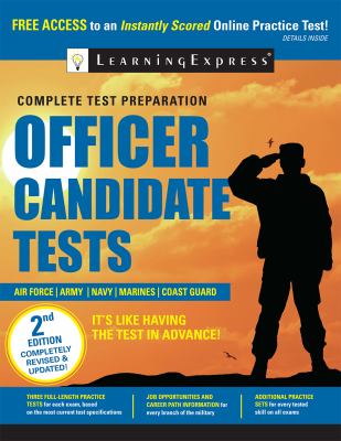 Officer candidate tests : complete preparation for the ASVAB, AFOQT, and ASTB cover image