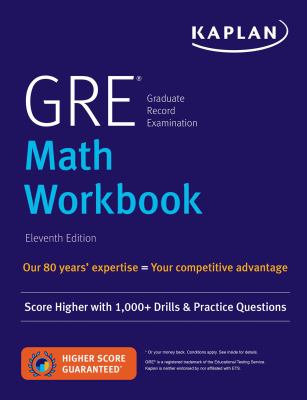 GRE math workbook cover image
