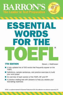 Essential words for the TOEFL : test of English as a foreign language cover image