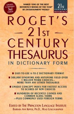 Roget's 21st century thesaurus in dictionary form : the essential reference for home, school, or office cover image