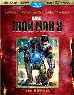 Iron man 3 [3D Blu-ray + Blu-ray + DVD combo] cover image