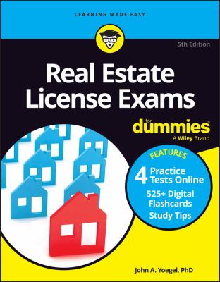 Real estate license exams for dummies cover image