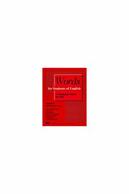 Words for students of English. Volume 4, Intermediate level : a vocabulary series for ESL cover image