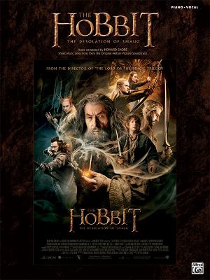 The Hobbit, the desolation of Smaug sheet music selections from the original motion picture soundtrack cover image