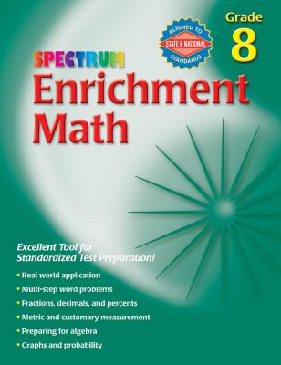Spectrum enrichment math. Grade 8 cover image