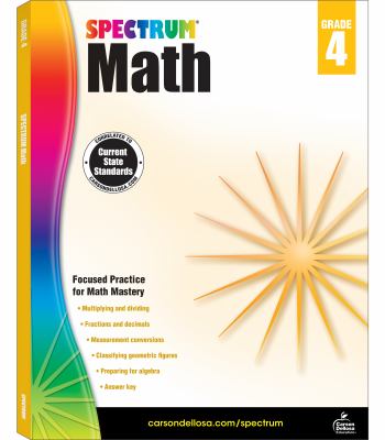 Spectrum math. Grade 4 cover image