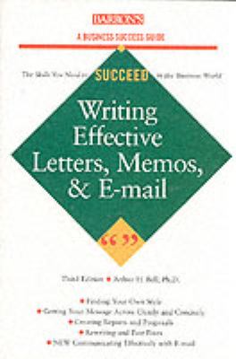 Writing effective letters, memos, & e-mail cover image