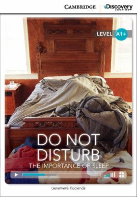 Do not disturb : the importance of sleep cover image