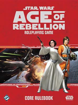 Star Wars Age of Rebellion roleplaying game. Core rulebook cover image