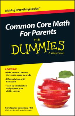 Common core math for parents for dummies cover image