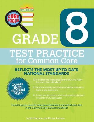 Grade 8 test practice for Common Core cover image