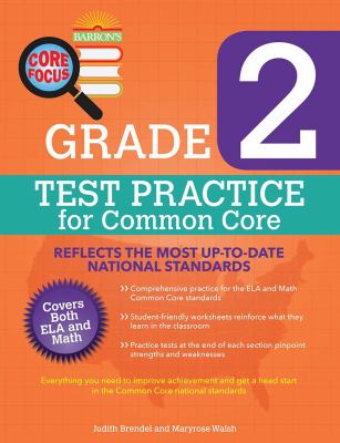 Grade 2 test practice for Common Core cover image