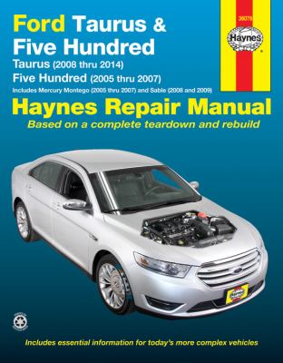 Ford Taurus & Five Hundred Mercury Montego & Sable automotive repair manual cover image