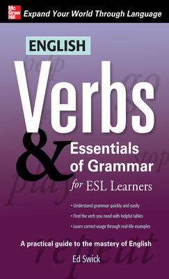 English verbs & essentials of grammar for ESL learners cover image