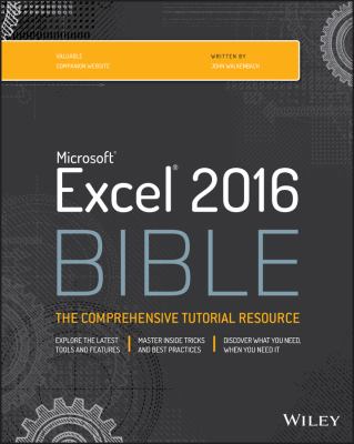 Excel 2016 bible cover image