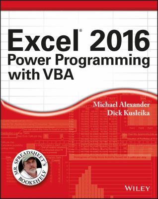 Excel 2016 power programming with VBA cover image