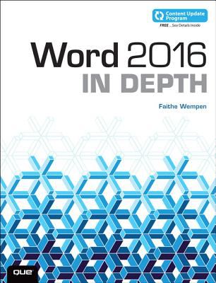 Word 2016 in depth cover image