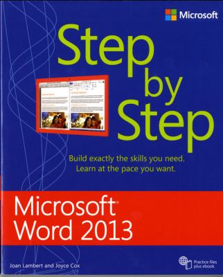 Microsoft® Word 2013 : step by step cover image