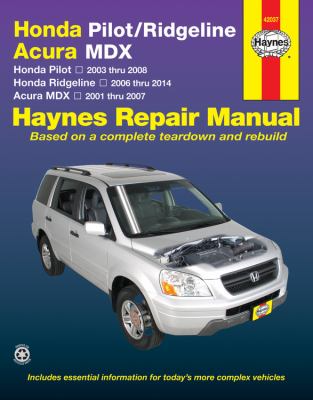 Honda Pilot & Ridgeline, Acura MDX automotive repair manual cover image