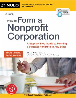 How to form a nonprofit corporation cover image