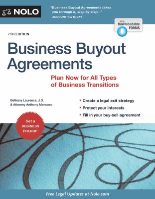 Business buyout agreements : a step-by-step guide for co-owners cover image