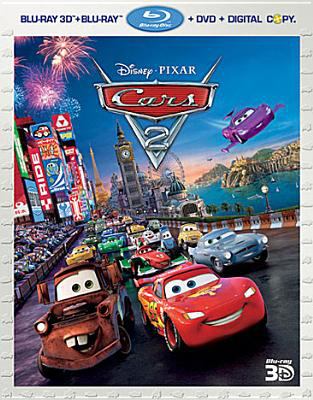 Cars 2 [3D Blu-ray + Blu-ray + DVD combo] cover image